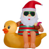 Santa on a Duck Christmas